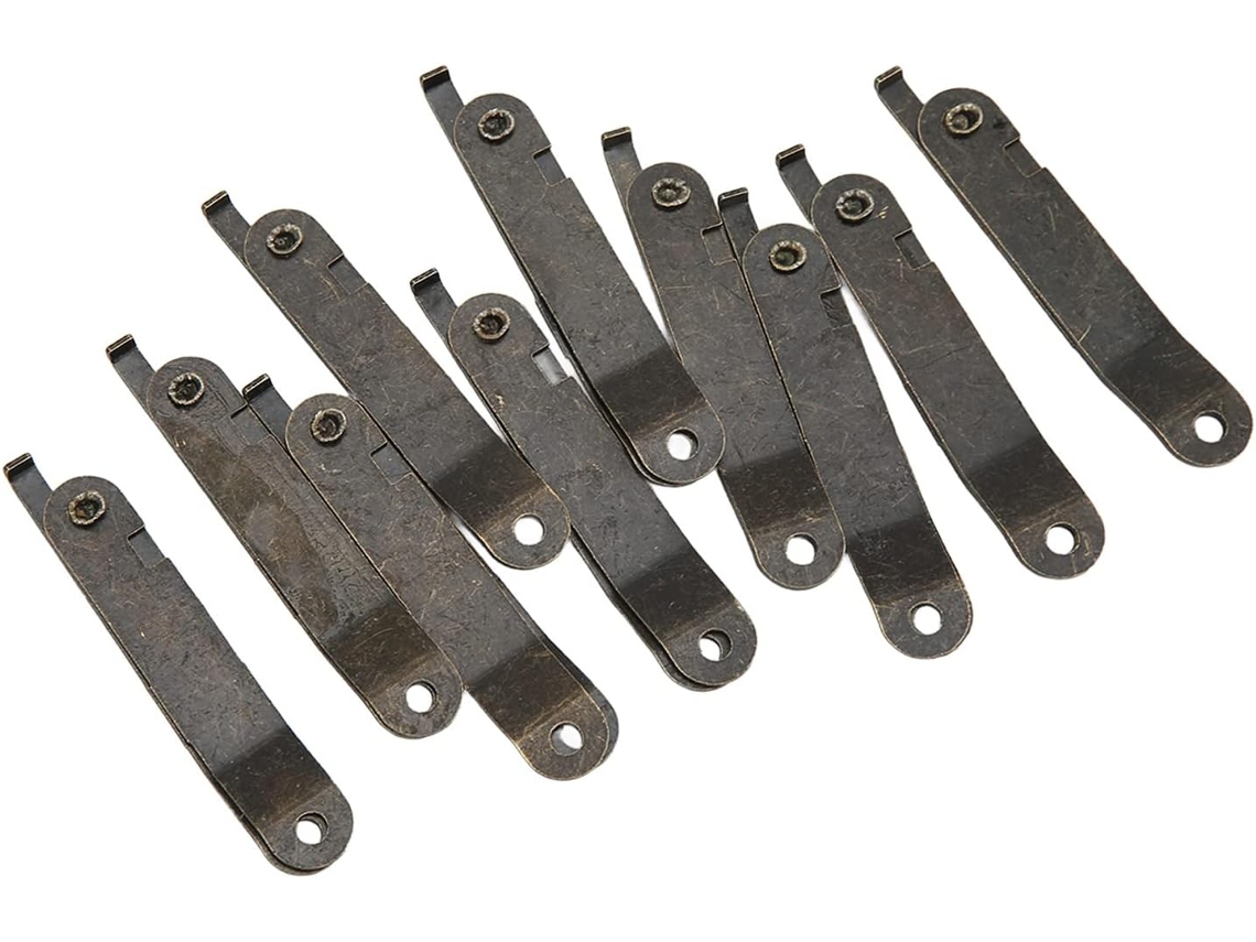 Aynefy Conjunto De 10 Dobradiças Metal Para Artesanato, Com Acabamento Fino, Para Tampas De Caixas Madeira, Vitrines