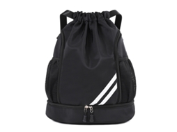 Mochila AQUAFORGE Esportiva com Cordão, Dobrável, Impermeável, Compartimento para Sapatos, Garrafa