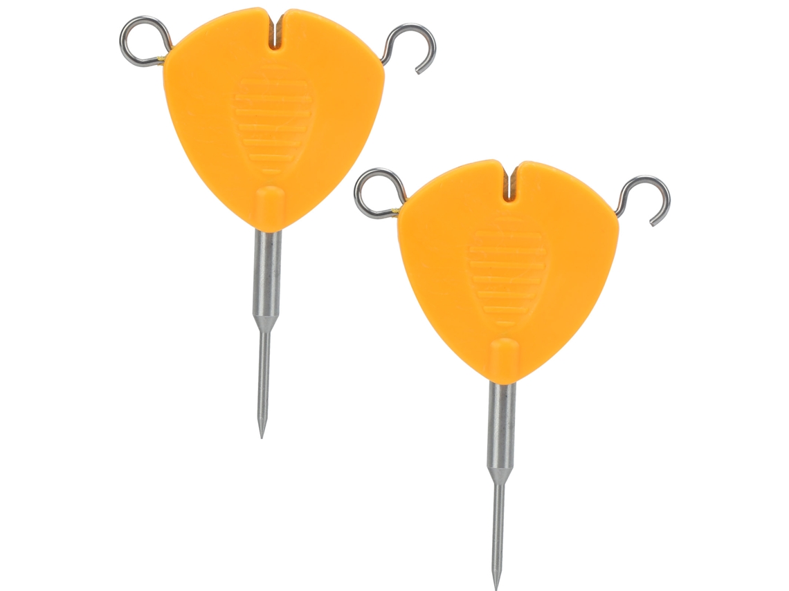 Agulha de Isca Portátil para Pesca Laranja 2 Unidades