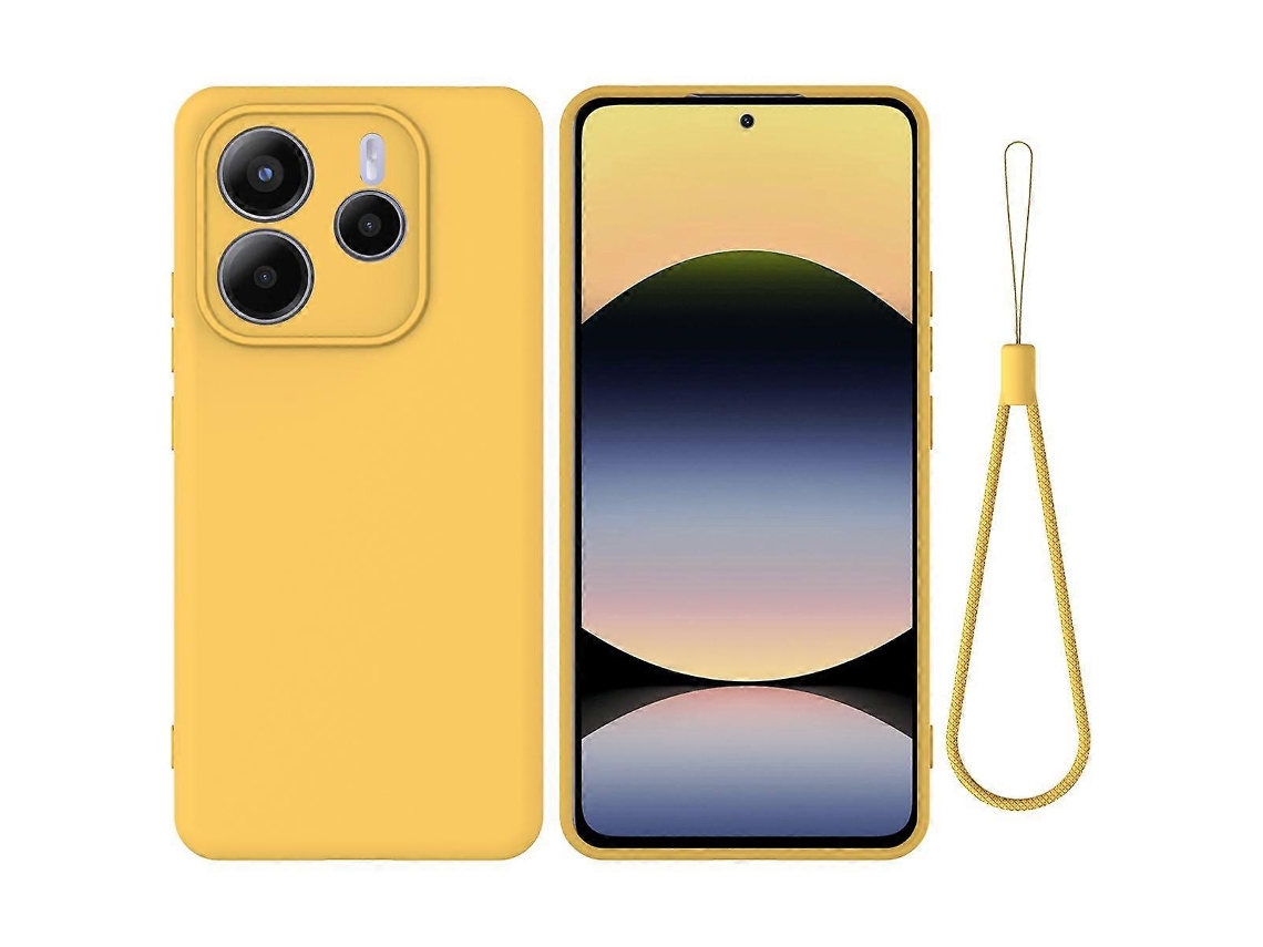 Capa De Celular De Silicone Líquido De Cor Sólida, À Prova De Quedas E Com Cobertura Total