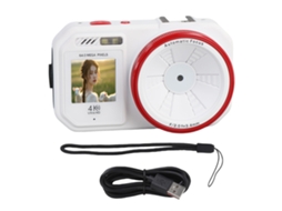 Digital Camera 64mp High Resolution 2.8 Inch Hd Screen 18x Digital Zoom Autofocus Selfie Portable Compact Camera For School Travel White LAXISCREED