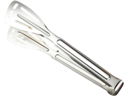 Pinça De Cozinha Lurrose Em Aço Inoxidável Prateado Para Churrasco E Preparo Bifes, Prática E Fácil De Guardar