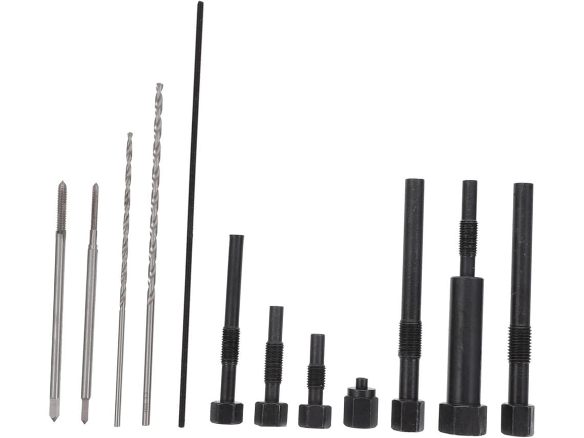 Kit de ferramentas ergonômicas para velas de ignição, extração e caixa danificadas.