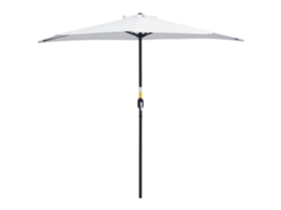 Guarda sol Meia lua para Terraço DECORALAR TECH com manivela e mastro de 2 seções, 2,6x1,35m, branco
