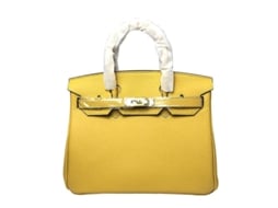 2026 bolsa Tote de Couro de Vaca Camada Superior Birkin para Mulheres, Estilo Commuter com Fecho de Capa