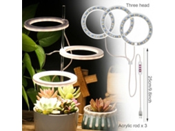 Lâmpada De Cultivo Circular Com 3 Anéis Aquaforge
