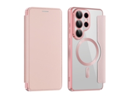Capa Para Samsung Galaxy S26 Ultra ,capa Flip Em Couro Pu Com Compartimento Para Cartão,rosa Gertiz