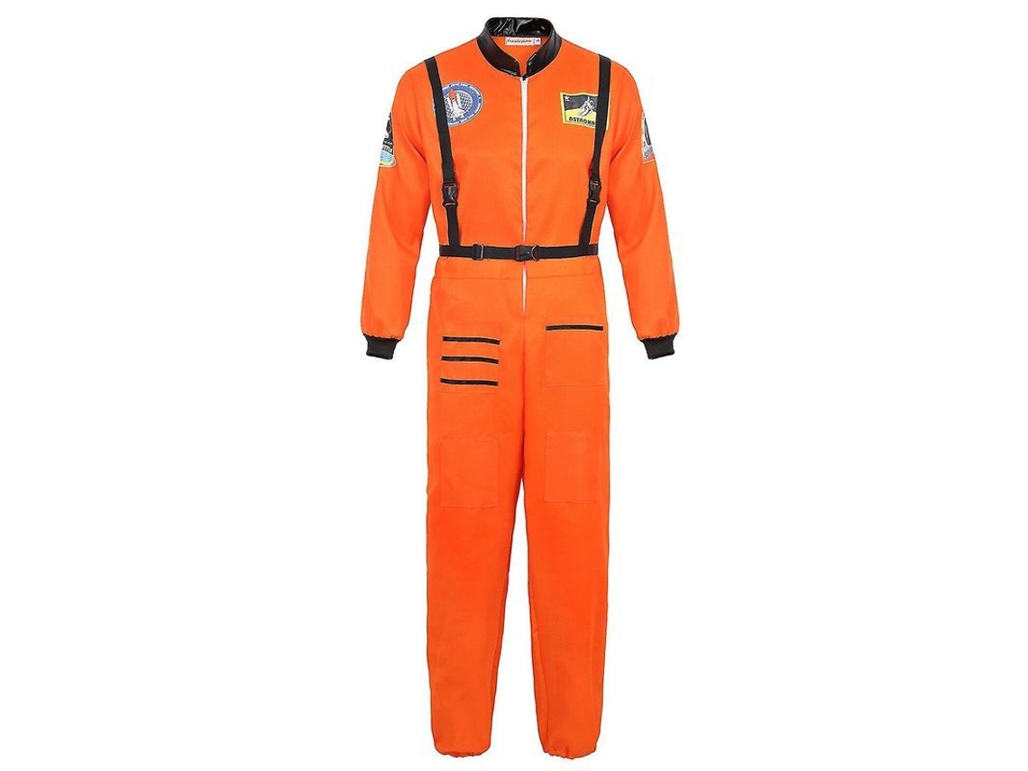 Fantasia de Astronauta para Homem, Conjunto de Cosplay de Halloween, Tamanhos PP-XXG, Poliéster, Origem China Continental Laranja para Homens