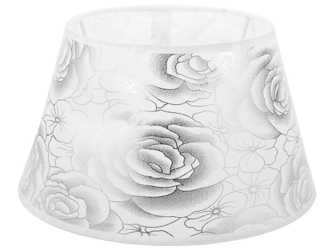 Lurelia Abajur De Tizado Moderno Elegante, Para Candeeiro De Mesa E Chão, Soquete E27, Prata, 22x17x14 Cm