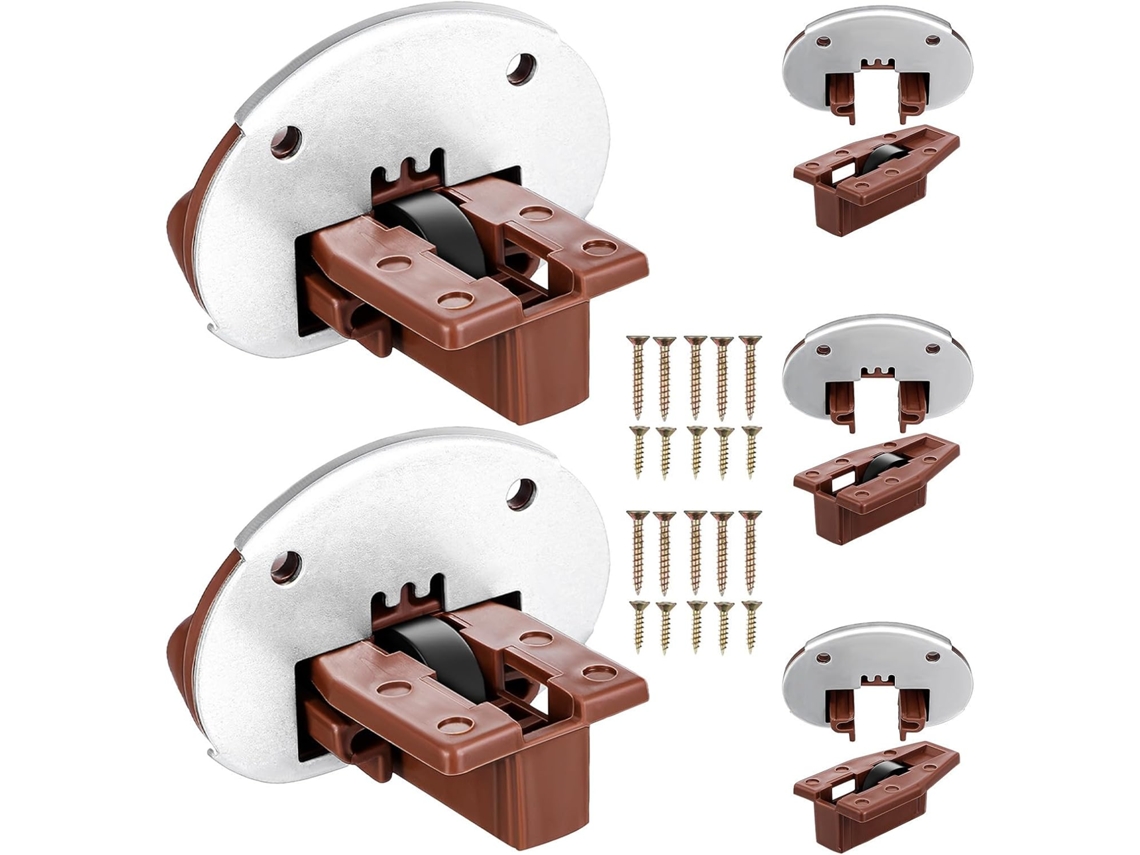 Kit De Corrediças Para Gavetas Vaguelly, Em Plástico E Metal, Para Reparo De Móveis Armários E Quartos