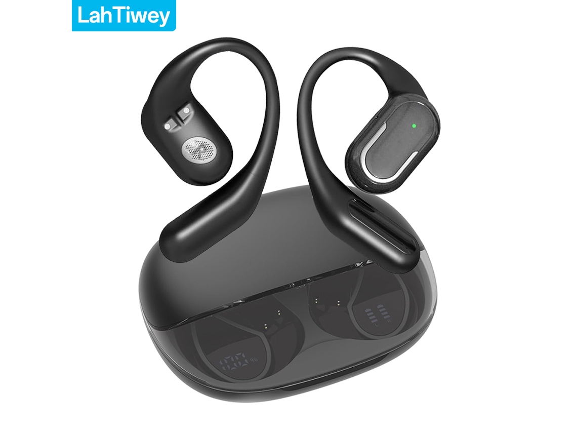 FONE DE OUVIDO Bluetooth 5.4 MDUG com visor LED, digital, à prova d'água