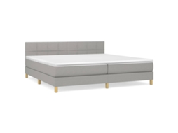 Box Spring Bed, Box Spring Beds Vidaxl Cinzeto Tecido (200 X 200 Cm)