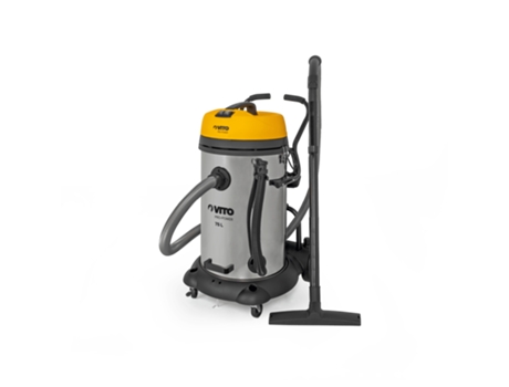 Aspirador Industrial VITO de Sólidos e Líquidos (2x1200 W - 75 L)