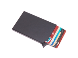 Cartera De Tarjetas De Aluminio Con Bloqueio Rfid, Estojo Protetor Antirroubo Para Homens E Mulheres Empresários