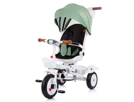 Triciclo Com Assento Giratório 360º E Capota Futuro Da CHIPOLINO Green