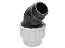 Fitting PE Codo 45º Mixto R/M 110X4 Cinzento HIDROTEN