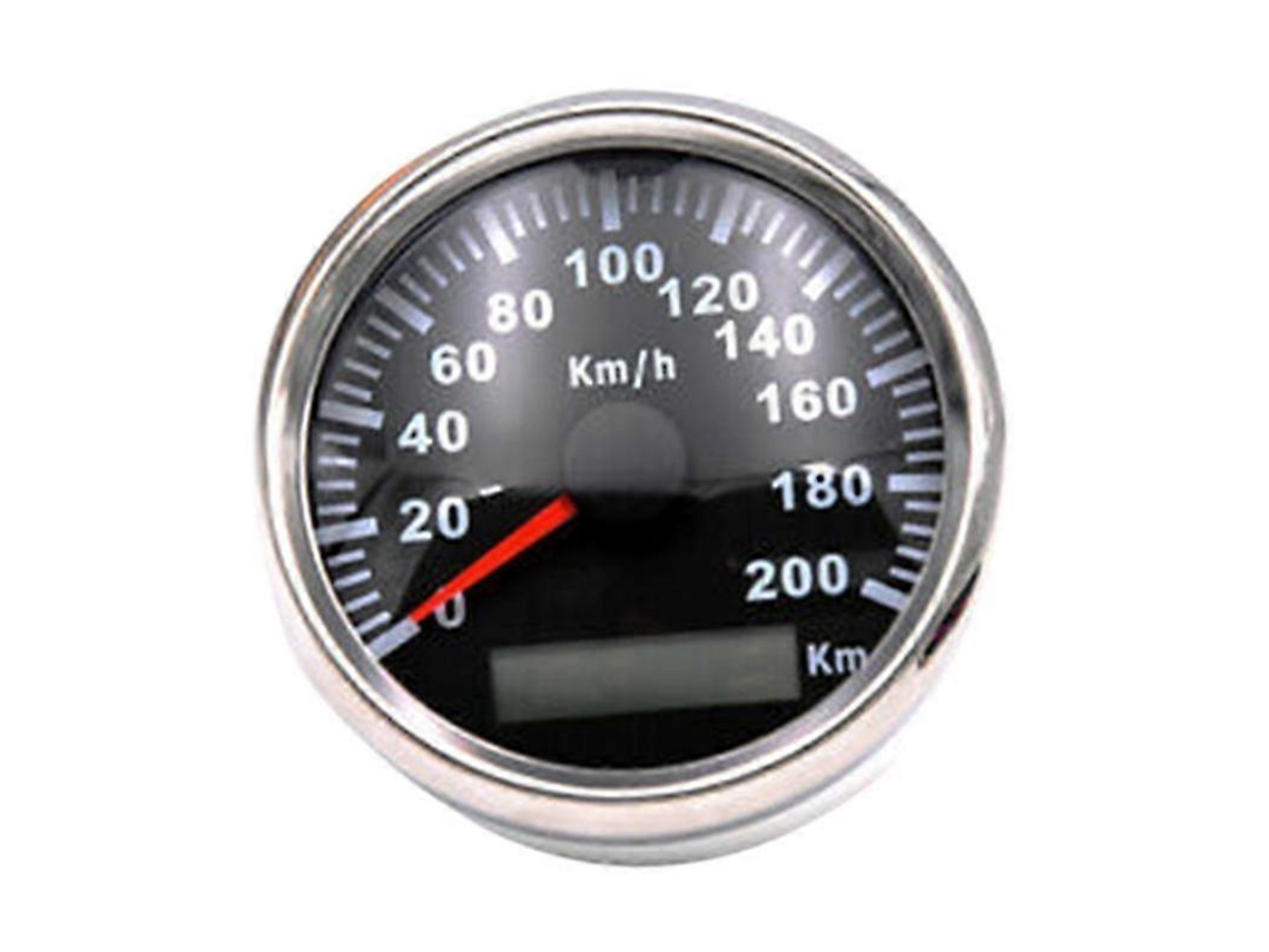 Velocímetro Gps 85mm 200km/h Retroiluminação Vermelha Odômetro 9 32v B16