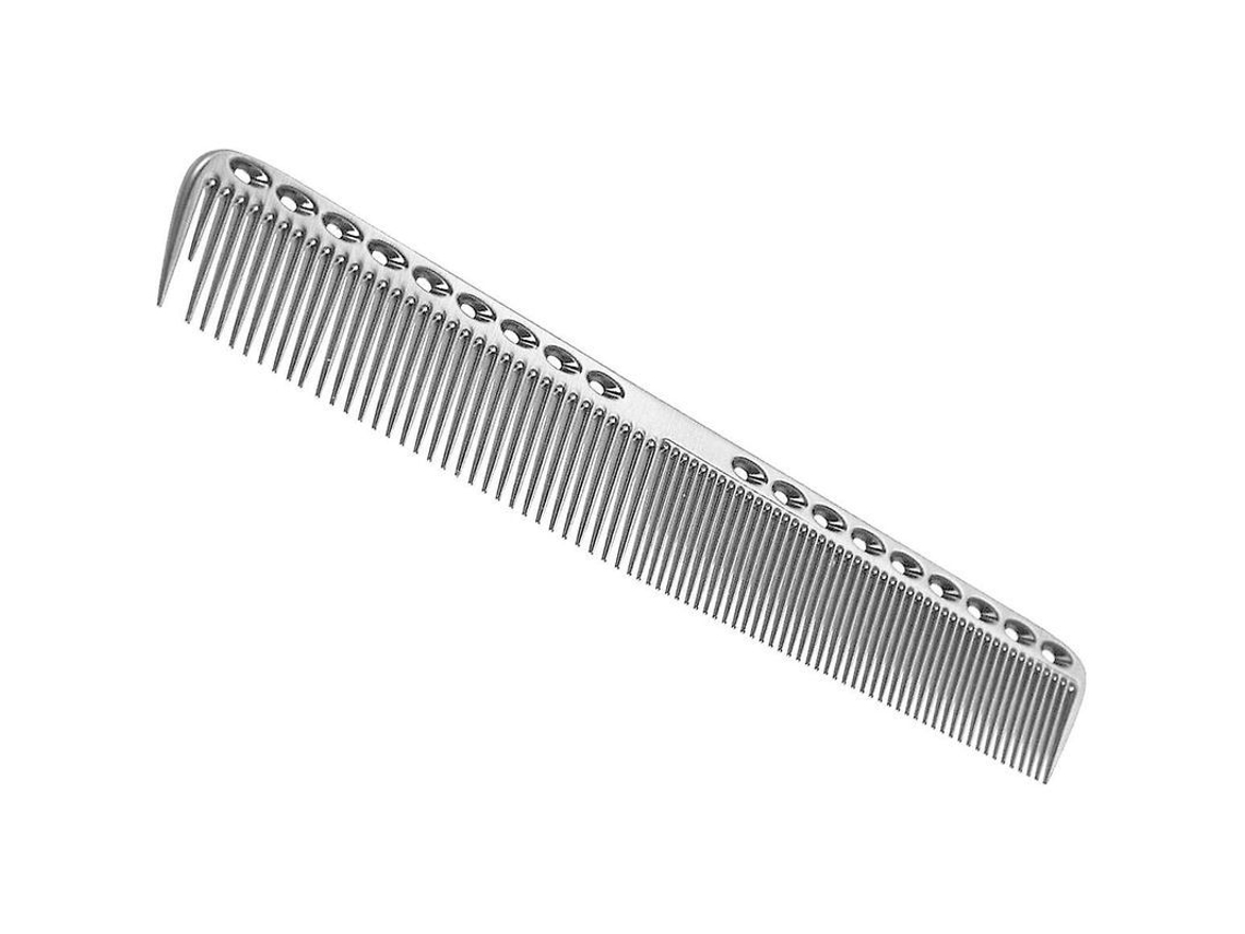 2026 peine de Aluminio Especial para Estilistas Portátil Herramientas de Pelo de Acero Inoxidable Grande Plateado 1 Pieza