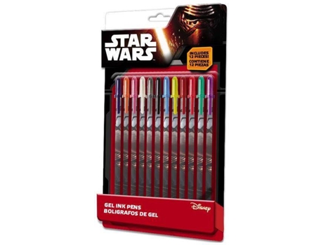 Pack 12 Canetas de Gel  Star Wars Episodio VII