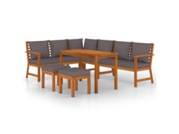 Garden Dining Set, Garden Dining Sets Vidaxl Marrom Madeira De Acácia (n/a)