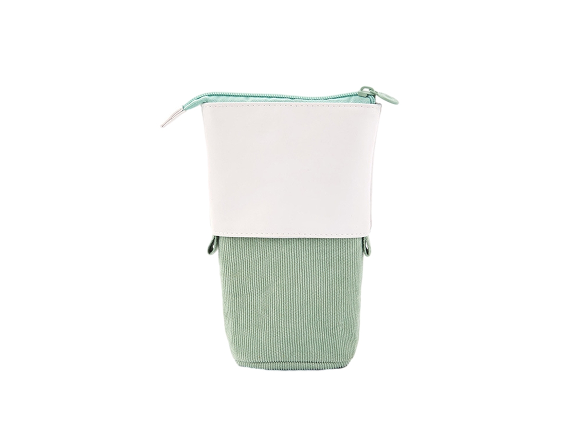 Estojo Dobrável para Lápis e Canetas, em Veludo Cotelê Pu, com Suporte Extensível e Resistente À Deformação BRILVIBERA