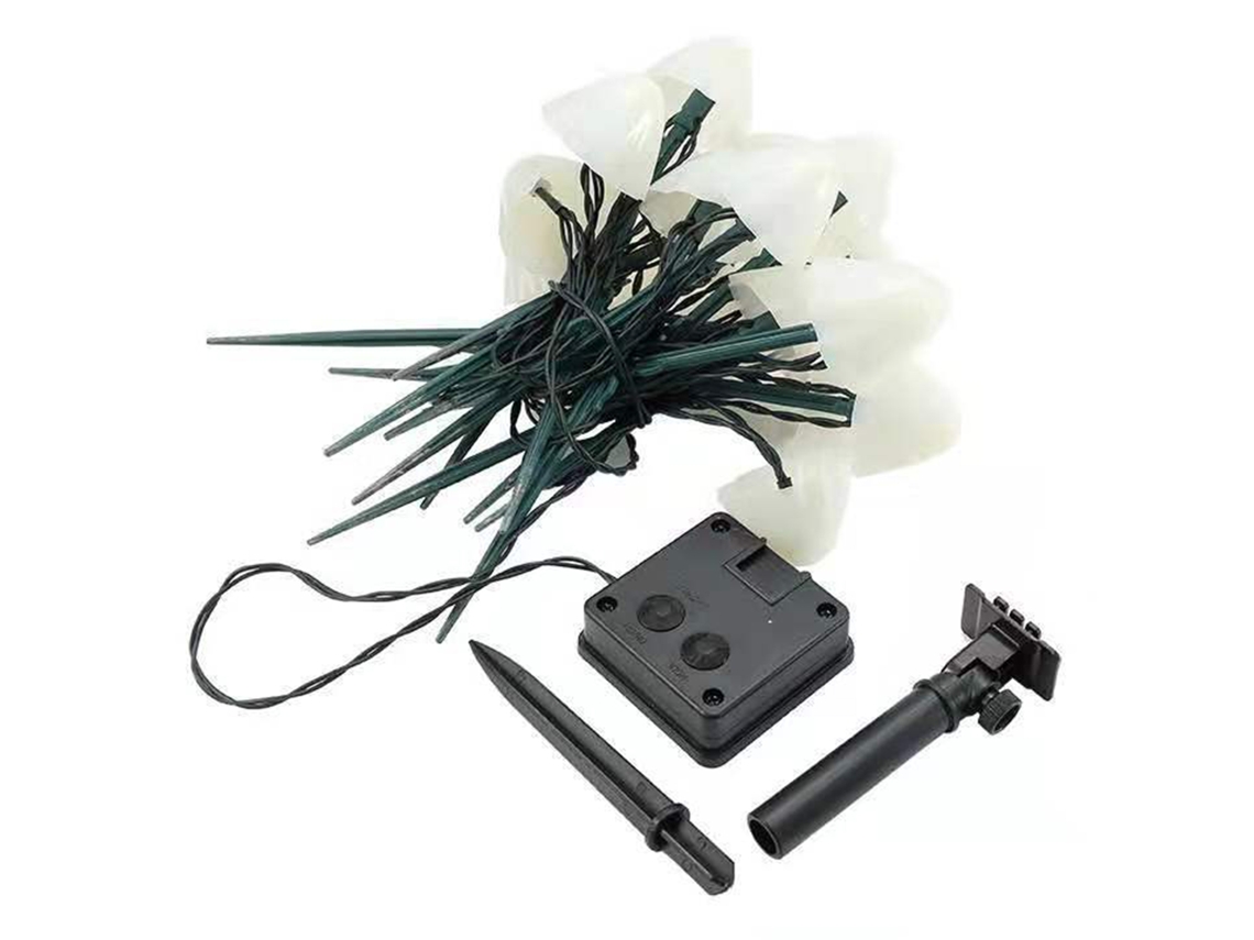 Luzes Solares Mini Cogumelo com 8 Modos LED IP65 para Jardim, 5m, 20 Pérolas | S/MARCA