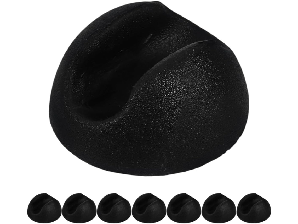 Protetores De Pés Mesa E Cadeira, 8-unidades, Pvc Preto, Hemisféricos, Antiderrapantes, Para Móveis Diy E Limpeza De