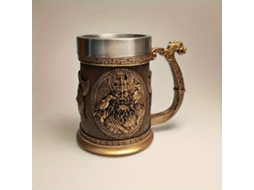 Caneca de Cerveja Viking , Mitologia Nórdica, Folclore, Aço Inoxidável AQUAFORGE (1 Unidade)
