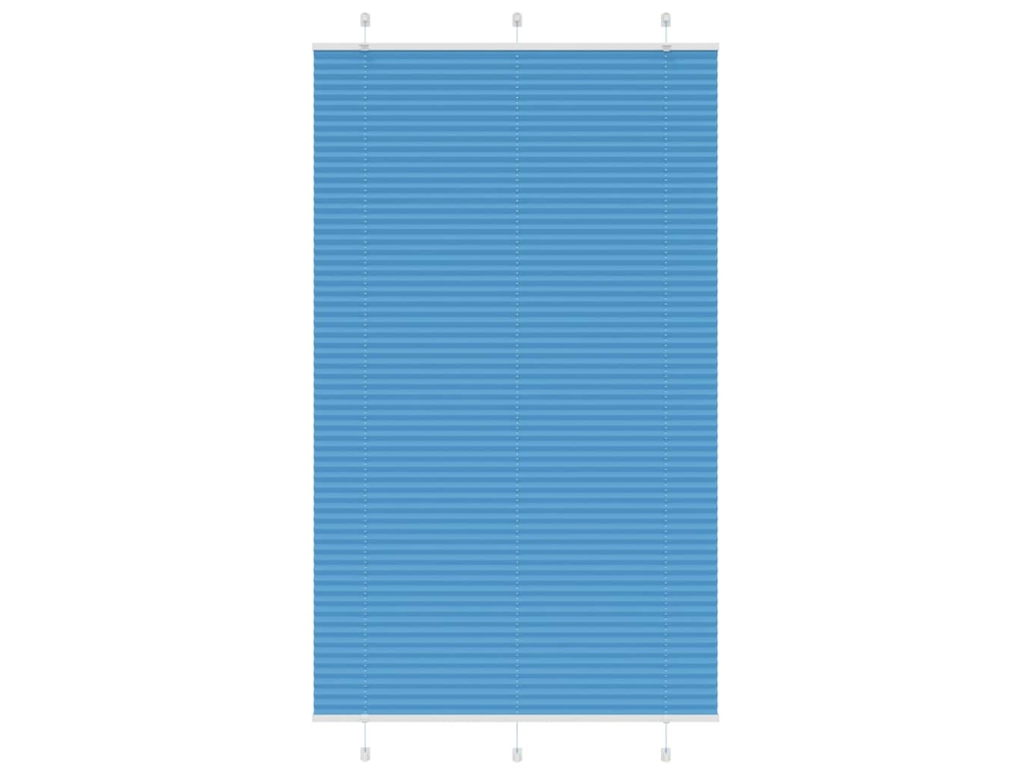 Vidaxl Plissado Cego Azul 115x200 Cm Largura Tecido 114,4 Cm Poliéster