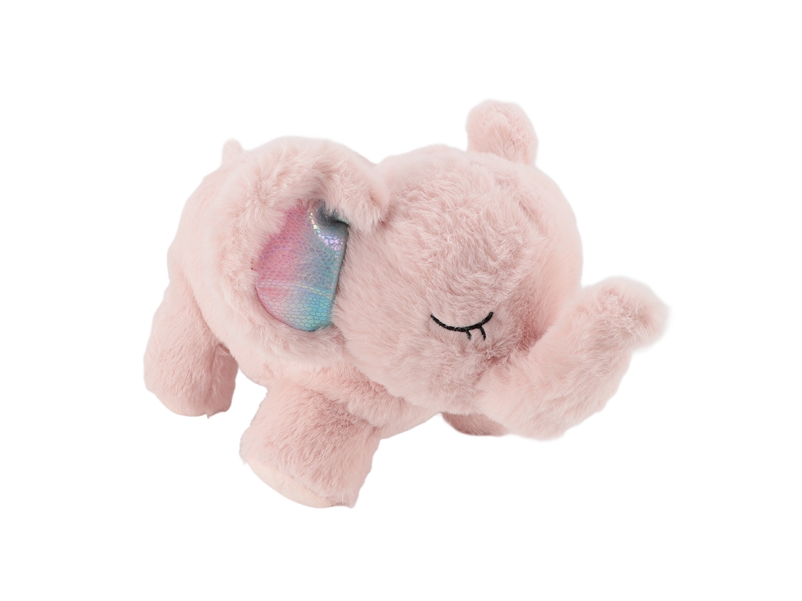 Juguete De Peluche Elefante Para Ajudar A Dormir Com Sons E Luz Noturna, Animais De Peluche Com Respiração Suave