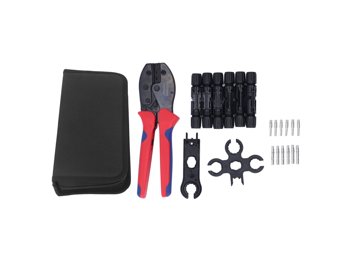 Ferramenta De Dobramento De Cabo Solar Precisa Com Ratchê Ip67 1000w Kit De Chave Multifuncional Para Conectores