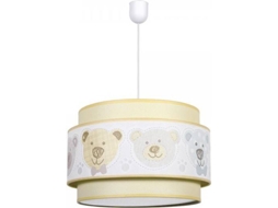 Candeeiro de Teto FABRILAMP Panda (Amarelo - E27 - 60 W - Tecido)