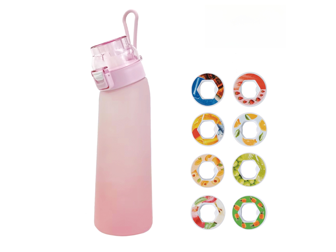 Garrafa De Água Para Esportes Ao Ar Livre Fitness 8 Sabores Cápsula Sabor De Frutas 0 Açúcar 0 Calorias 700ml Com Canudo Cuich