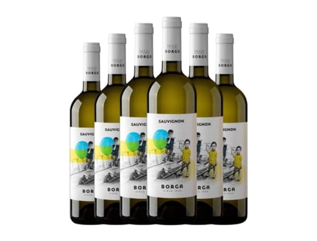 Vinho branco BORGA Sauvignon Branca Trevenezie (0.75 L - 6 Unidades)