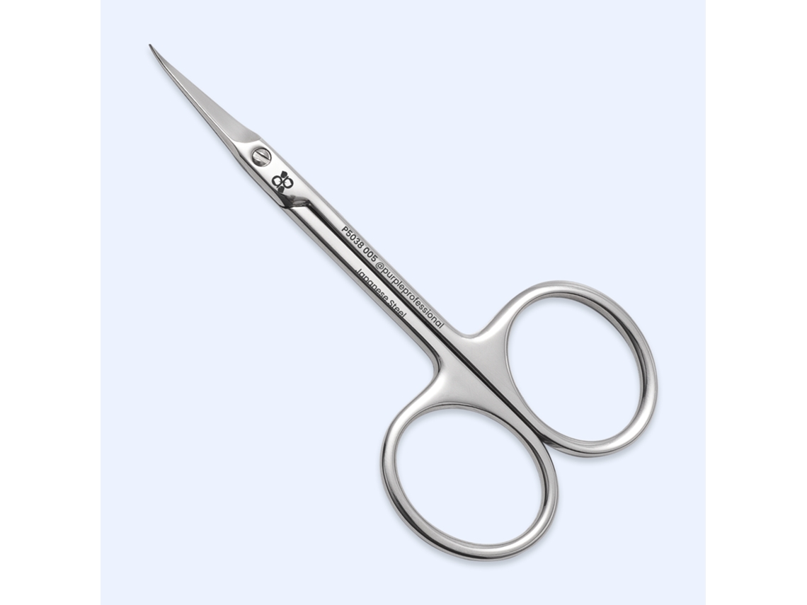 Premium Tesoura Para Cutículas 005 95mm Ponta Hooked 22,5mm Purple