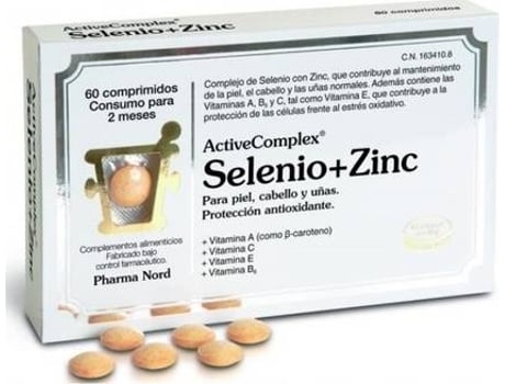 Antioxidantes ActiveComplex Selénio + Zinco 60 Comprimidos 