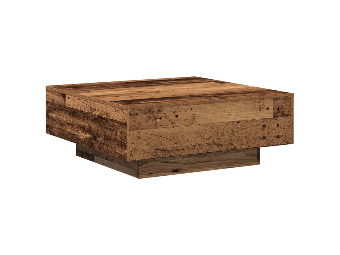Vidaxl Mesa De Centro Madeira Antiga 80 X 80 X 31 Cm
