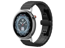 Bracelete de aço para Honor Watch Fit com textura de bambu e conta preta XIAOMOYU
