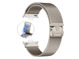 Bracelete para Xiaomi Band 9 Pro / 8 Pro Aço Inoxidável Milanês Magnético Titânio XIAOMOYU