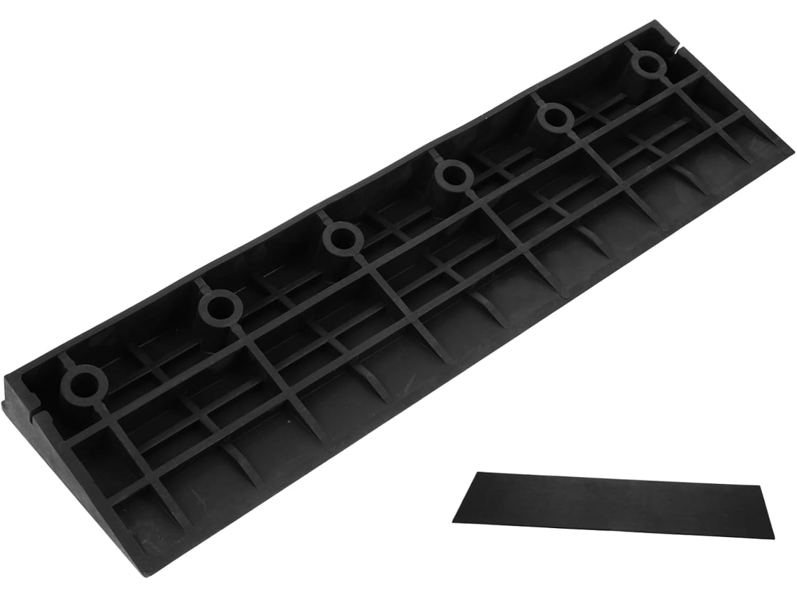 Rampa De Borracha Nuobesty Para Robô Aspirador, 50x13,5x5 Cm, Antiderrapante, Para Soleiras Internas, Para Casa E