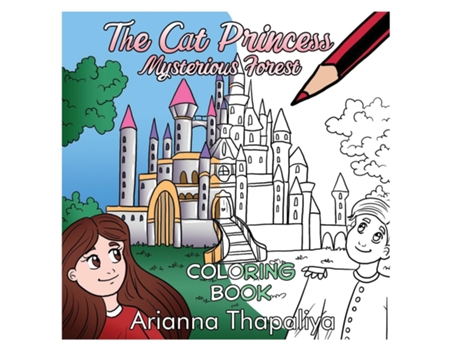 Livro The Cat Princess Mysterious Forest Coloring Book de Arianna Thapaliya (Inglês)