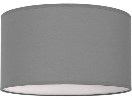 Plafón  Nicole (Cinzento - E27 - Máx. 60W - Tecido)