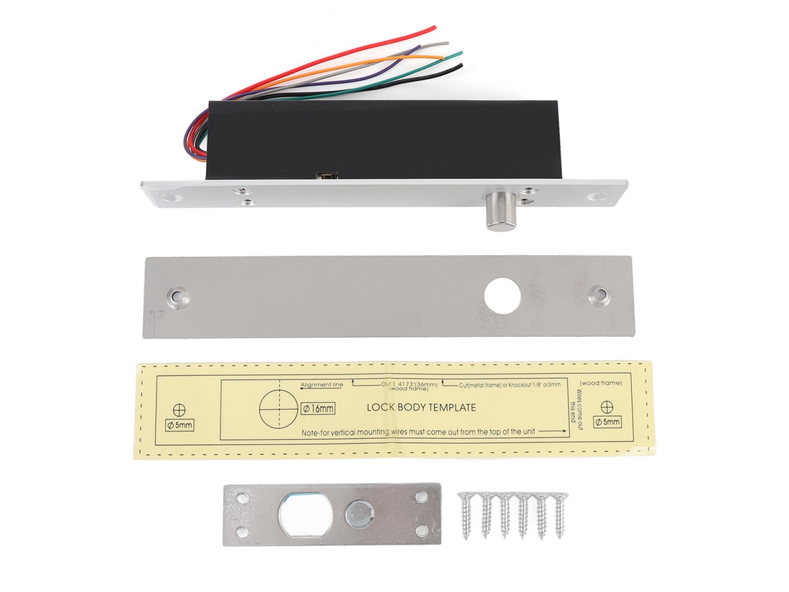 Fechadura Elétrica De Parafuso (modo Nc De 12v, Compatível Com Sistemas De Controle De Acesso De Segurança)