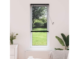 Vidaxl Cortina Veneziana Preto 150 X 50 Cm 25 Mm Pvc