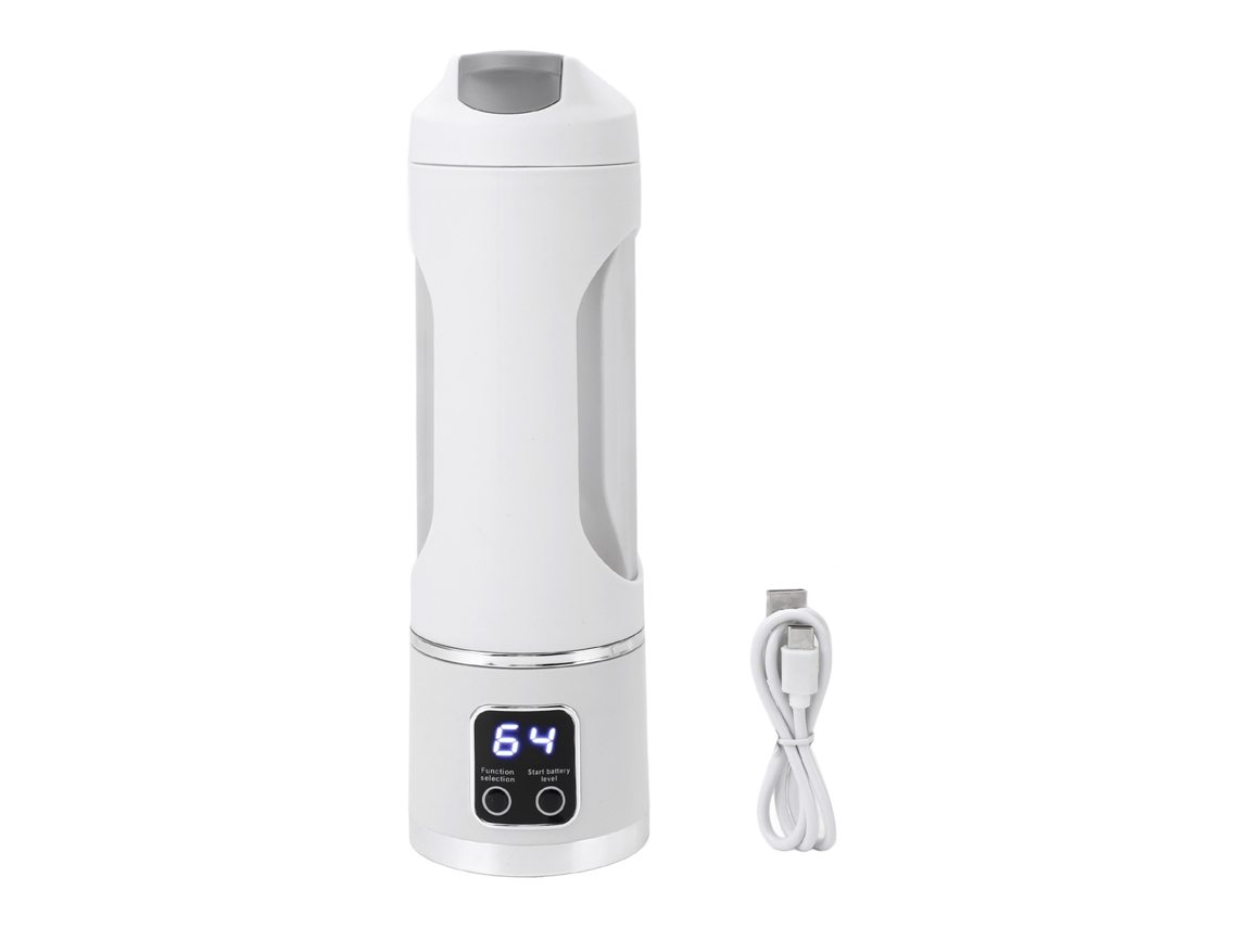 Laxiscreed Copo Liquidificador Portátil 450ml, Tritura Gelo E Faço Suco, Recarregável Por Usb Para Viagem