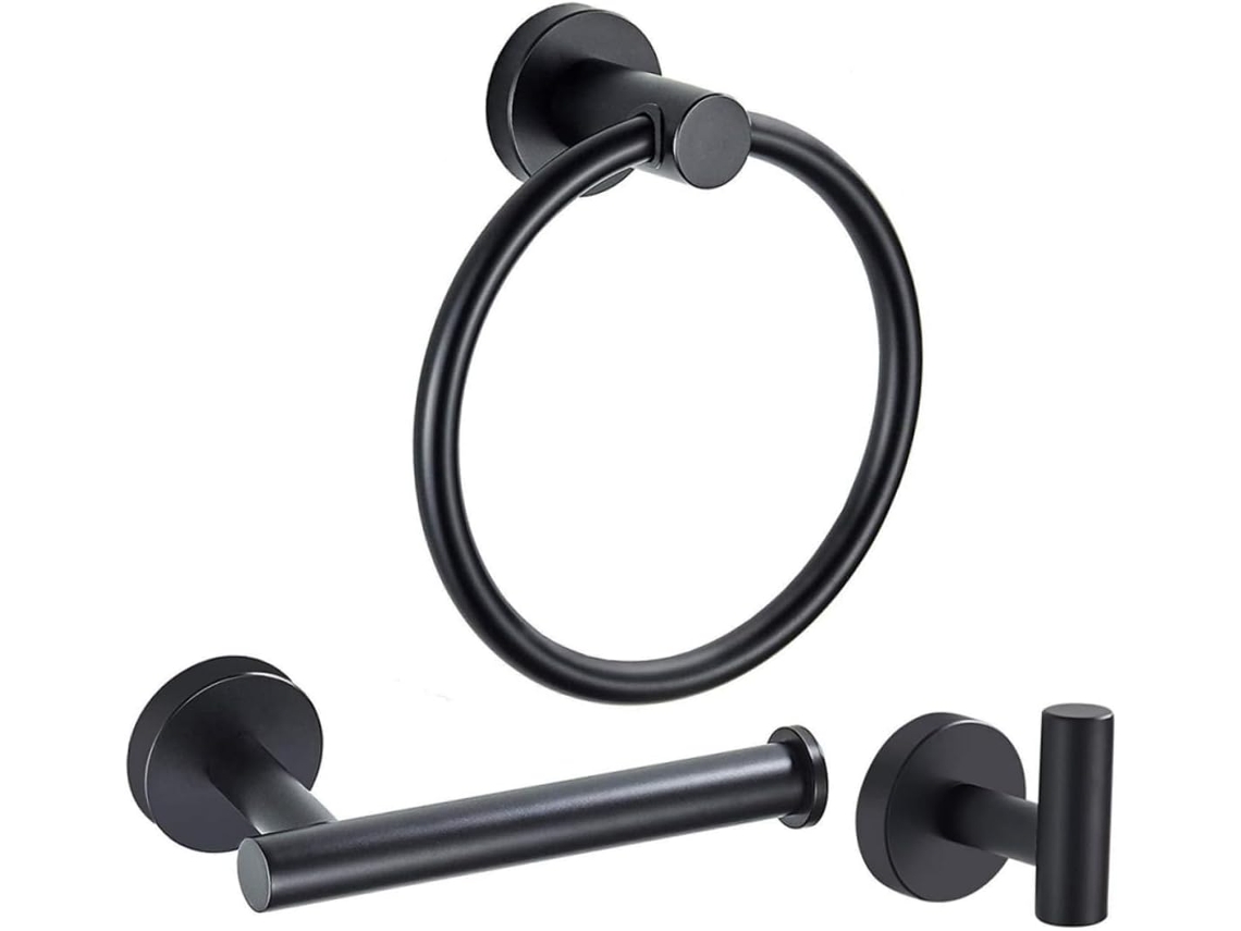 Conjunto De 3-porta Toalhas Aço Inoxidável Para Parede, Suporte Para Toalhas De Banheiro, Organizador Doméstico