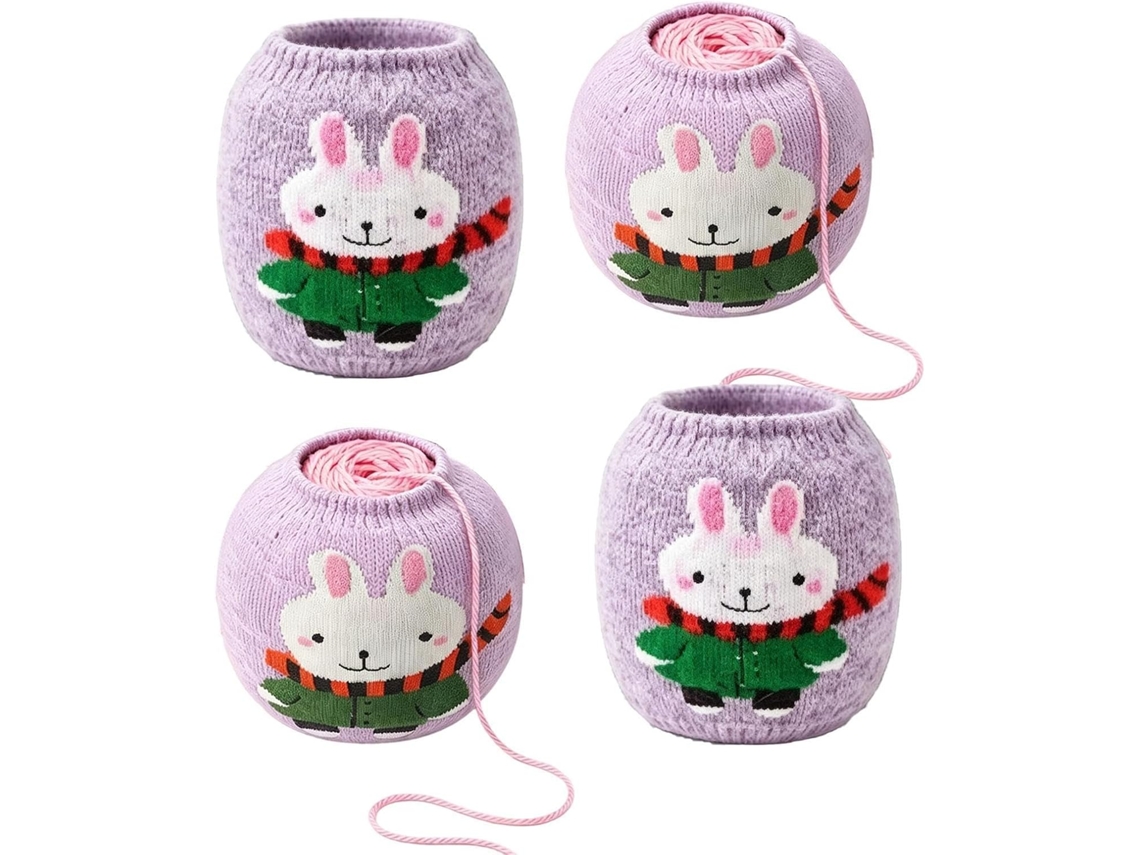 Conjunto De 4 Acessórios De Crochê Para Tricô