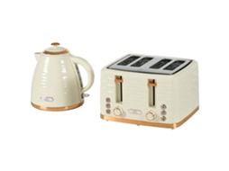 Conjunto Toaster E Ferramenta De Água 2 Em 1 Bege
