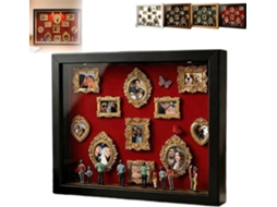 Caixa De Silhuetas De Mini Museu Diy Com Luzes, Caixa De Sombras Mini Museu Dos Eua Kit 8