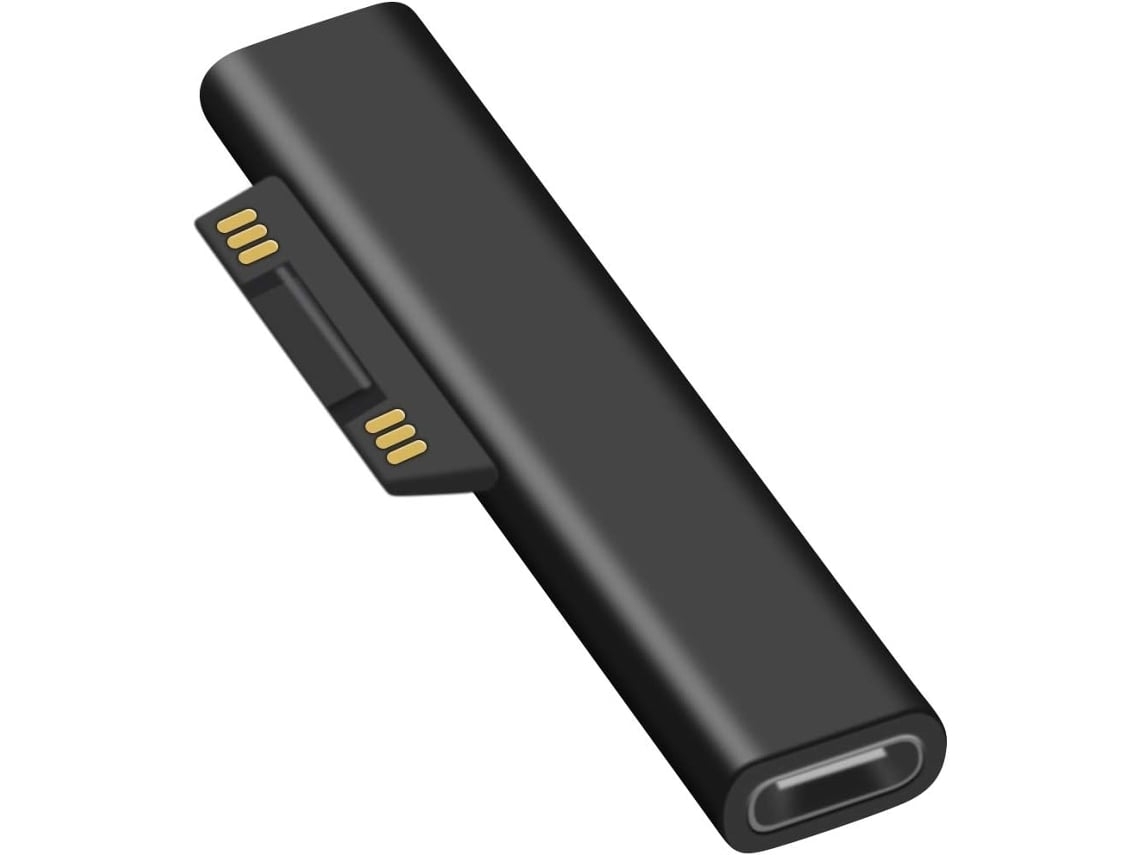 Carregador Saisiyiky Para Surface Pro 3/4/5/6/go Usb C 65w Preto